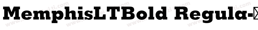 MemphisLTBold Regula字体转换